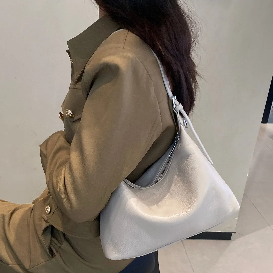 Luxury Ziploc Bags - 2025년 럭셔리 풀그레인 가죽 여성용 크로스백,