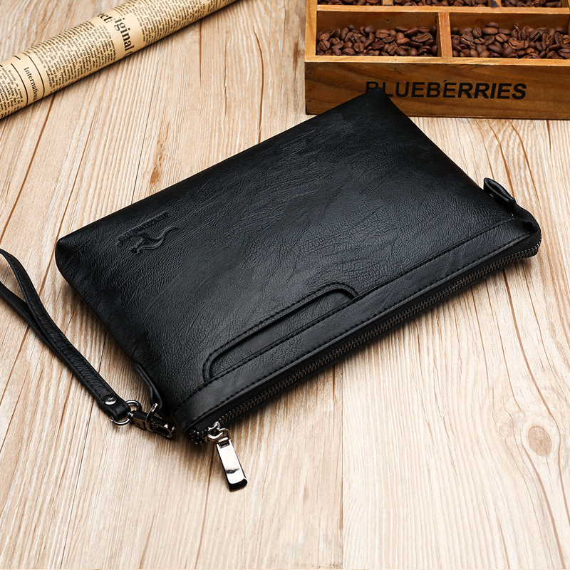 Key Holder Leather Pouch - 비즈니스 클러치 백 고품질 PU 봉투