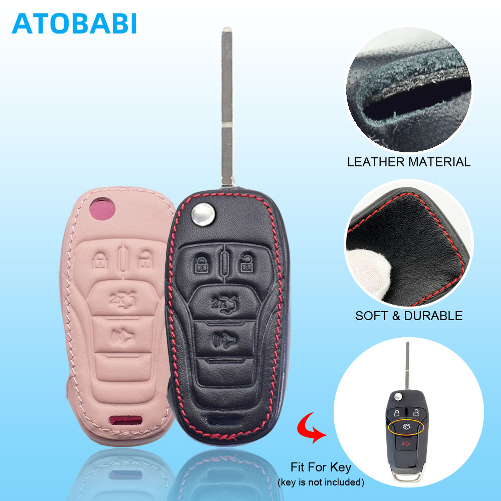 Key Holder Leather Pouch - 포드 퓨전 2013-2016 F-150 F-250 F-350