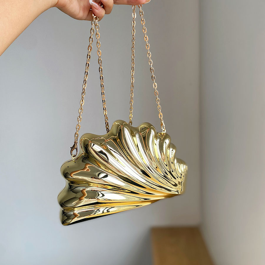 Mini Bag Evening Clutch - 골드 실버 이브닝 백 퍼스 불규칙