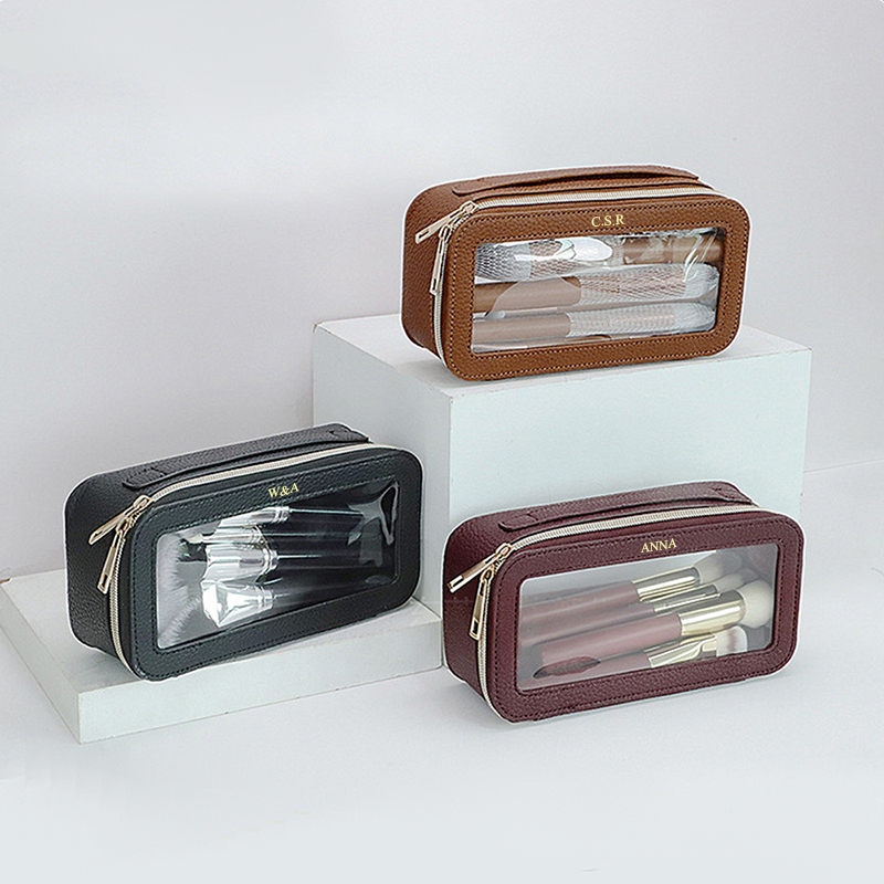 럭셔리 여행용 휴대용 화장품 가방 맞춤 이름 PU 가죽 - Luxury Ziploc Bags 리뷰 및 가격