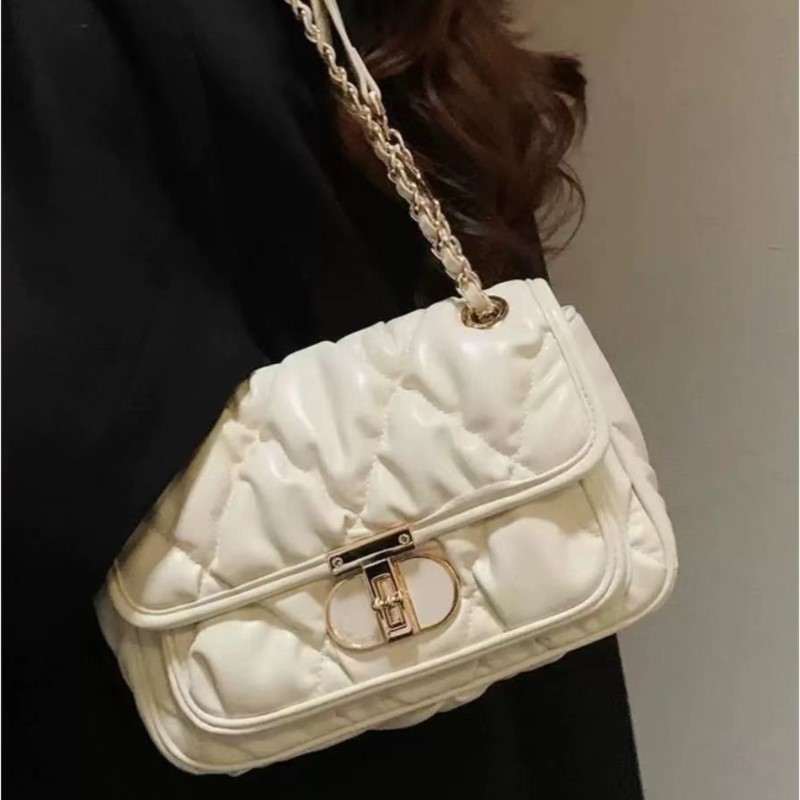 우아한 플리츠 체인 핸드백 여성 패션 라이트 럭셔리 스 - Luxury Bags Quiet 리뷰 및 가격
