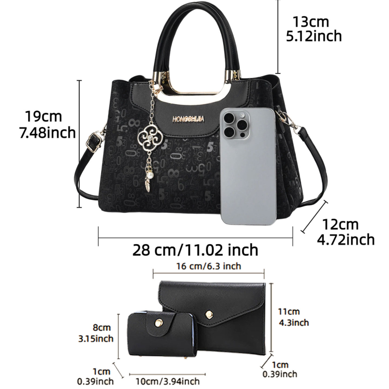 3피스 패션 여성용 핸드백 세트, 여성용 가벼운 럭셔리 - Luxury Bags & Leather Repair Of Atlanta 리뷰 및 가격