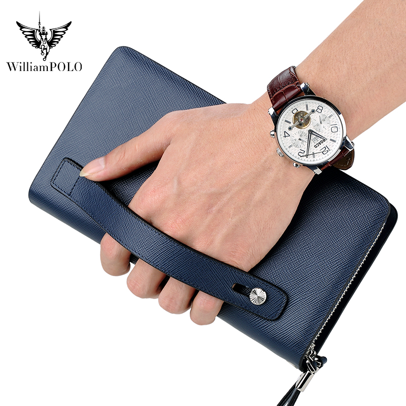 윌리엄폴로 명품 남성 가죽 클러치 백 대용량 장지갑 고 - Key Holder Leather Pouch 리뷰 및 가격