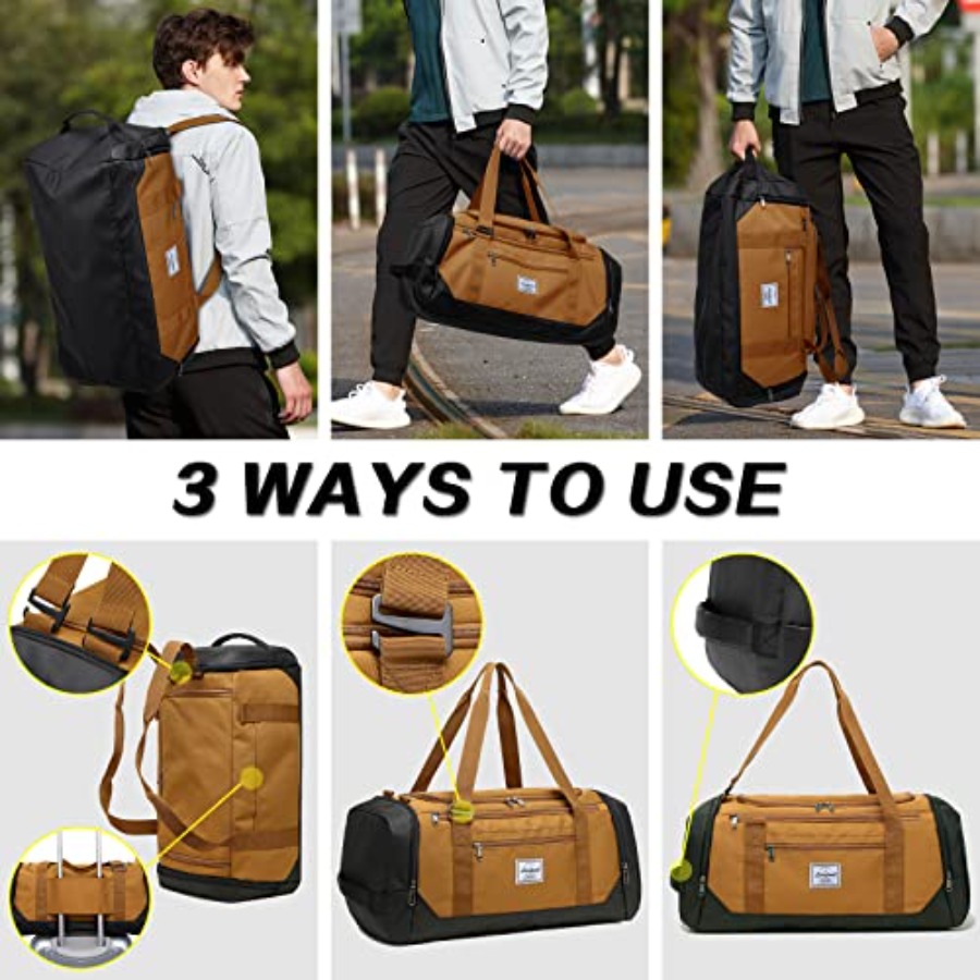 남성용 여행 더플백 40L 중형 스포츠 짐 가방 (방수 - Weekender Bag Duffle 리뷰 및 가격