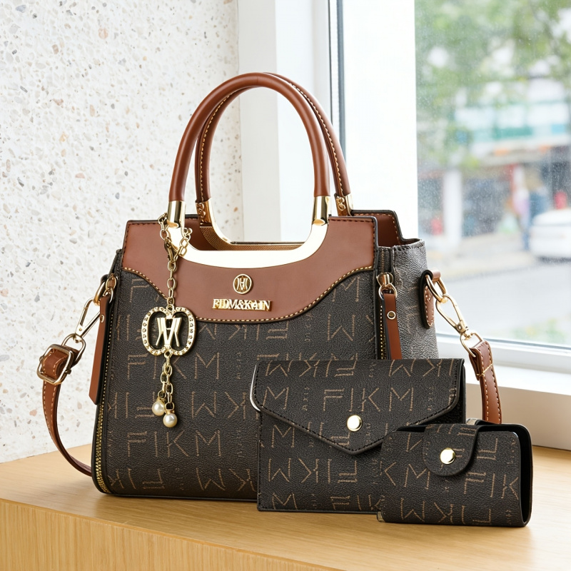 3피스 세트 고급 프린트 레터링 가방, 프리미엄 패셔너 - Luxury Bags & Leather Repair Of Atlanta 리뷰 및 가격