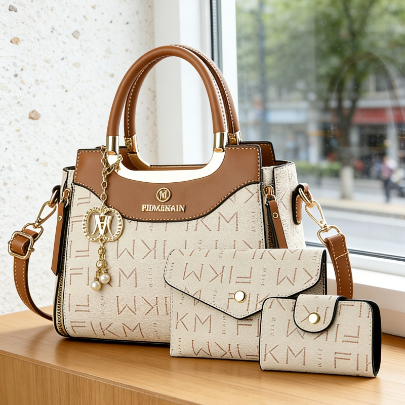 3피스 세트 고급 프린트 레터링 가방, 프리미엄 패셔너 - Luxury Bags & Leather Repair Of Atlanta 리뷰 및 가격