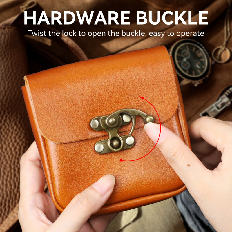 부드러운 소가죽 소형 허리 가방 정품 가죽 벨트 팩 카 - Key Holder Leather Pouch 리뷰 및 가격