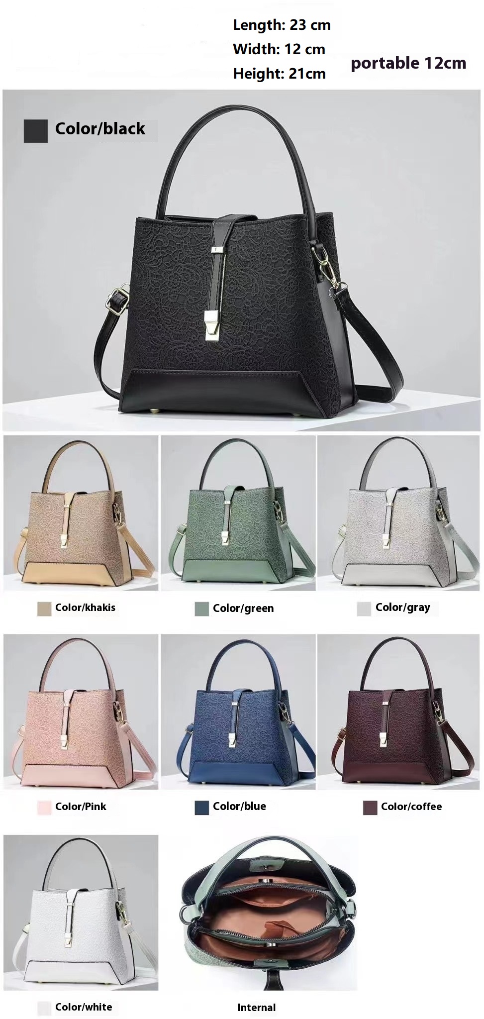 새로운 럭셔리 토트 백 가죽 품위있는 핸드백 전문 숄더 - Luxury Bags Supplier 리뷰 및 가격