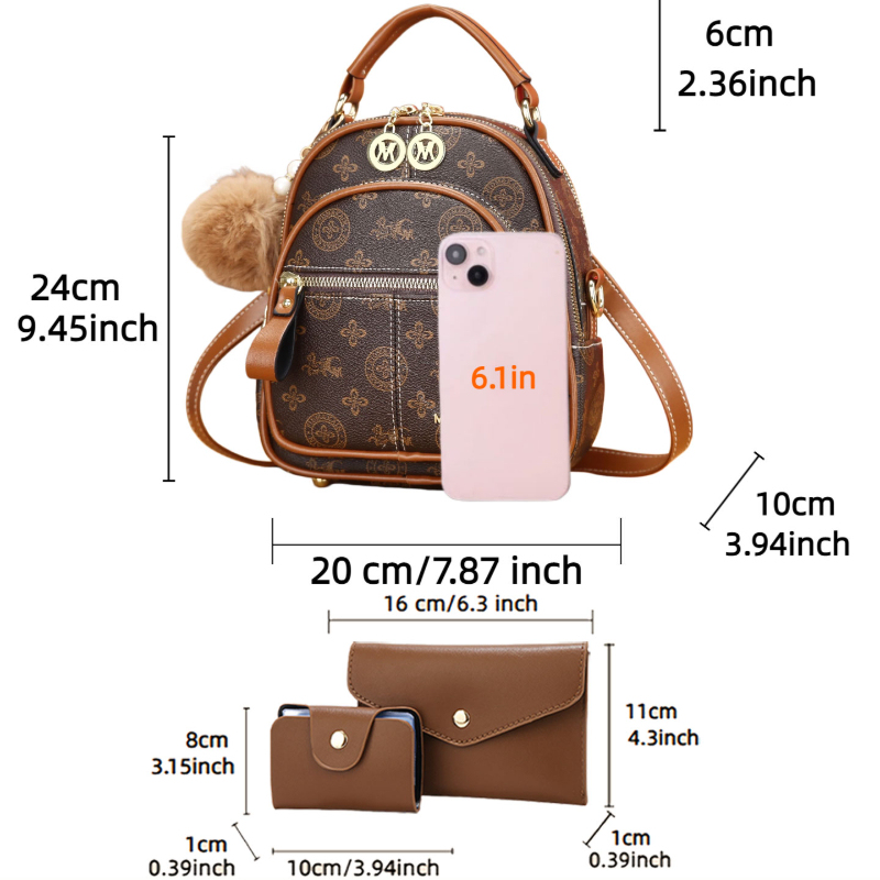 3종 여성 가방 세트, 가볍고 고급스러운 프린트 미니  - Luxury Bags & Leather Repair Of Atlanta 리뷰 및 가격