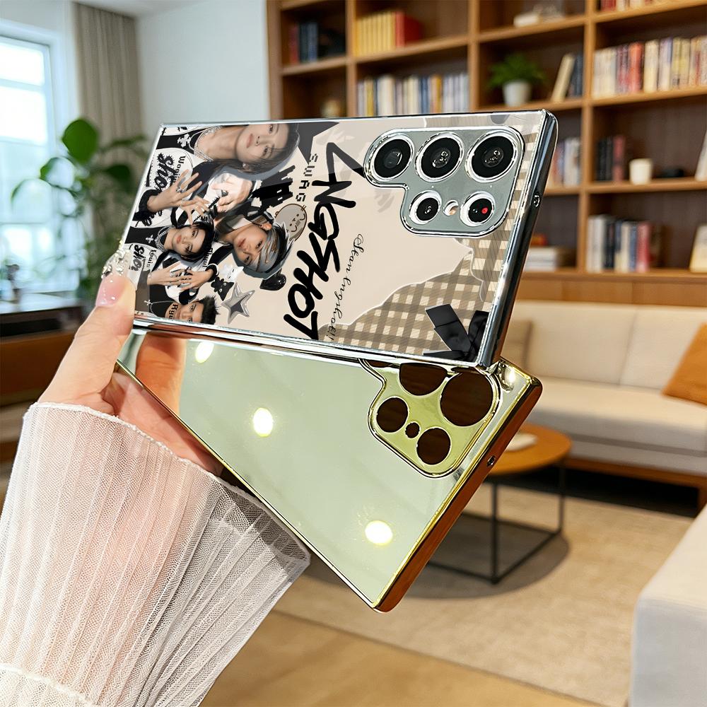 K팝 밴드 L-LNGSHOT 폰 케이스 고급 전기도금  - Luxury Bags Quotes 리뷰 및 가격