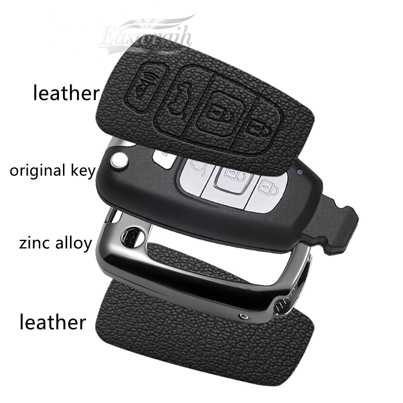 자동차 액세서리 현대 베라크루즈 키 보호 쉘 가방용 아 - Key Holder Leather Pouch 리뷰 및 가격