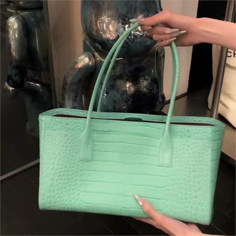 빈티지 그린 토트 백 여성용 가짜 악어 가죽 대용량 하 - Luxury Bags Green 리뷰 및 가격