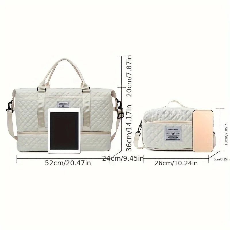 대용량 여행 더플백 스포츠 짐 요가 토트백 주말 여행  - Weekender Bag Duffle 리뷰 및 가격