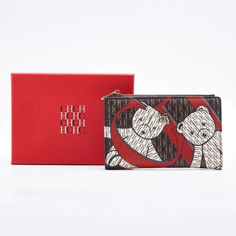 고급스러운 느낌의 가볍고 럭셔리한 여성용 만화 패턴 프 - Wristlet Wallet Zipper 리뷰 및 가격