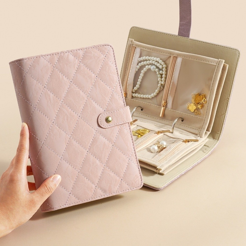 투명 쥬얼리 보관북 벨벳 지퍼 바인더 보관북 고급 PU - Luxury Bags List 리뷰 및 가격