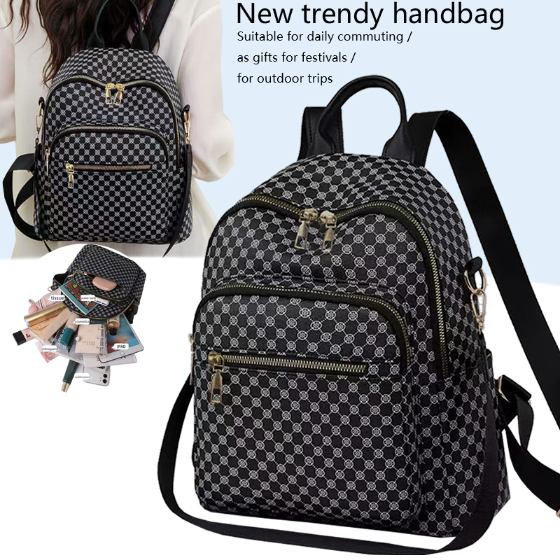 시크한 빈티지 기하학 패턴 PU 백팩, 탑 캐리 핸들, - Weekender Bag Duffle 리뷰 및 가격
