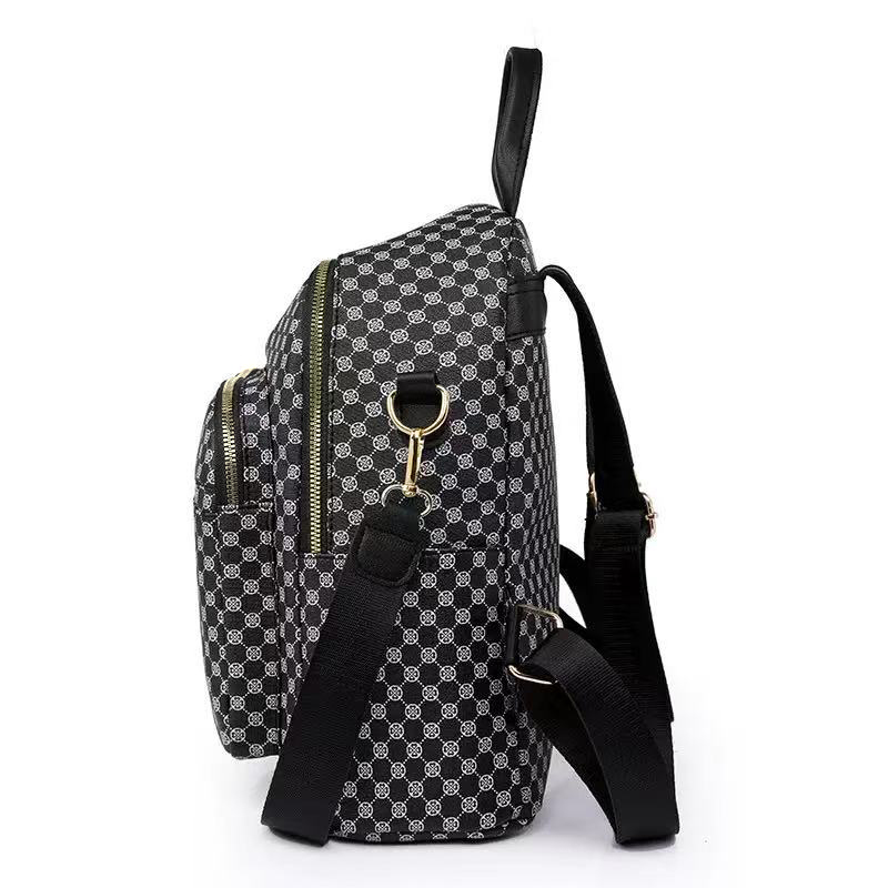 시크한 빈티지 기하학 패턴 PU 백팩, 탑 캐리 핸들, - Weekender Bag Duffle 리뷰 및 가격
