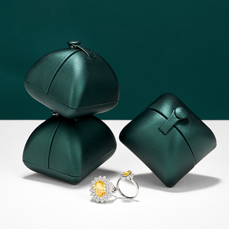고급스러운 짙은 녹색 반지 상자, 프리미엄 레자렛 소재 - Luxury Bags List 리뷰 및 가격