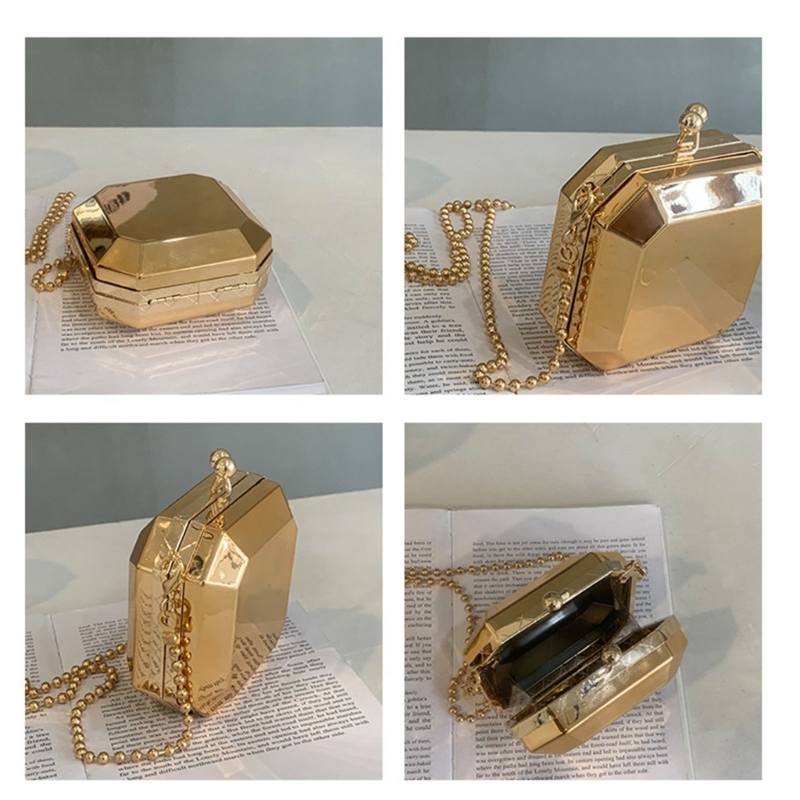 미니 럭셔리 골드 파티 이브닝 클러치 핸드백 여성용,  - Mini Bag Evening Clutch 리뷰 및 가격