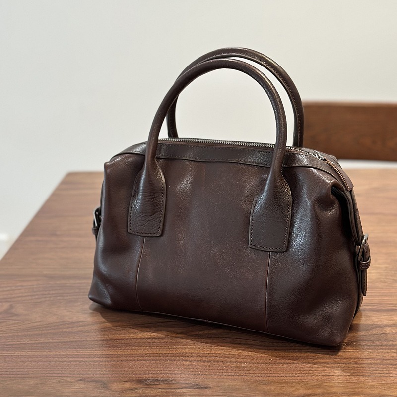 여성용 정품 가죽 보스턴백, 베지터블 태닝 핸드백, 로 - Luxury Bags Quiet 리뷰 및 가격