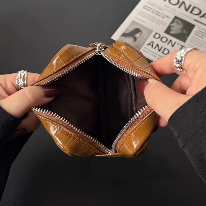 명품 천연 가죽 지퍼 동전 지갑 악어 가죽 무늬 소가죽 - Luxury Ziploc Bags 리뷰 및 가격