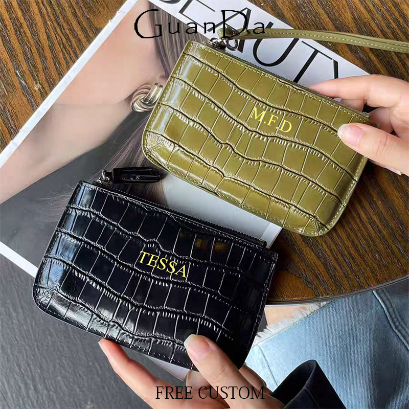 DIY 천연 가죽 악어 무늬 동전 지갑 맞춤 이름 패션 - Luxury Ziploc Bags 리뷰 및 가격