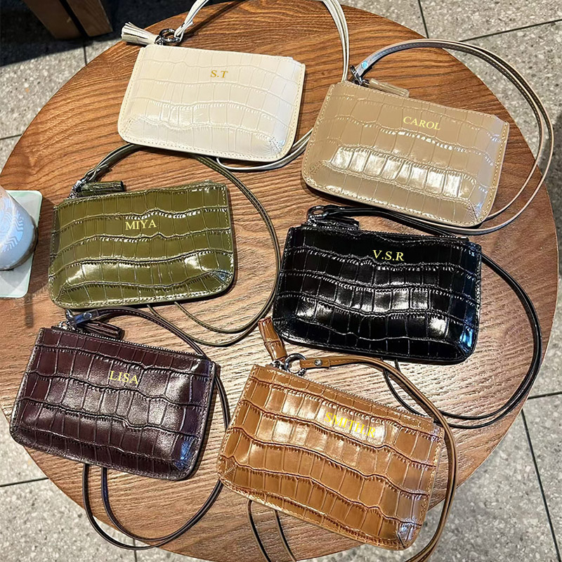 DIY 천연 가죽 악어 무늬 동전 지갑 맞춤 이름 패션 - Luxury Ziploc Bags 리뷰 및 가격