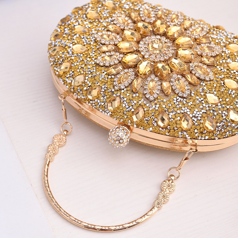 웨딩 파티를위한 이브닝 클러치 백 럭셔리 타원형 그린  - Luxury Bags Green 리뷰 및 가격