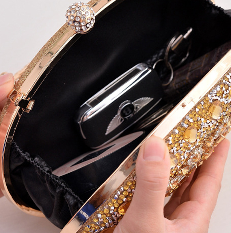 웨딩 파티를위한 이브닝 클러치 백 럭셔리 타원형 그린  - Luxury Bags Green 리뷰 및 가격