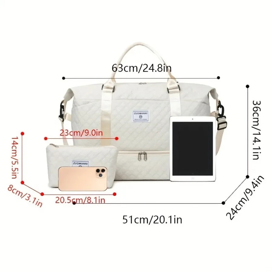 신발 칸과 화장품 주머니, 캐주얼 나일론 체육관 가방, - Weekender Bag Duffle 리뷰 및 가격