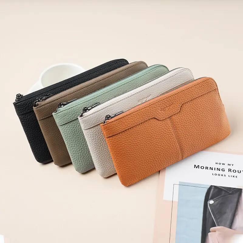 여성용 손목 장지갑, 핸드폰 거치대 지갑, 진짜 가죽, - Wristlet Wallet Zipper 리뷰 및 가격