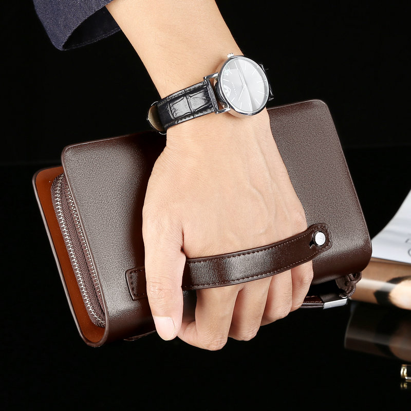 패션 남성용 지갑 브랜드 대형 지퍼 손목 스트랩 폰 남 - Wristlet Wallet Zipper 리뷰 및 가격