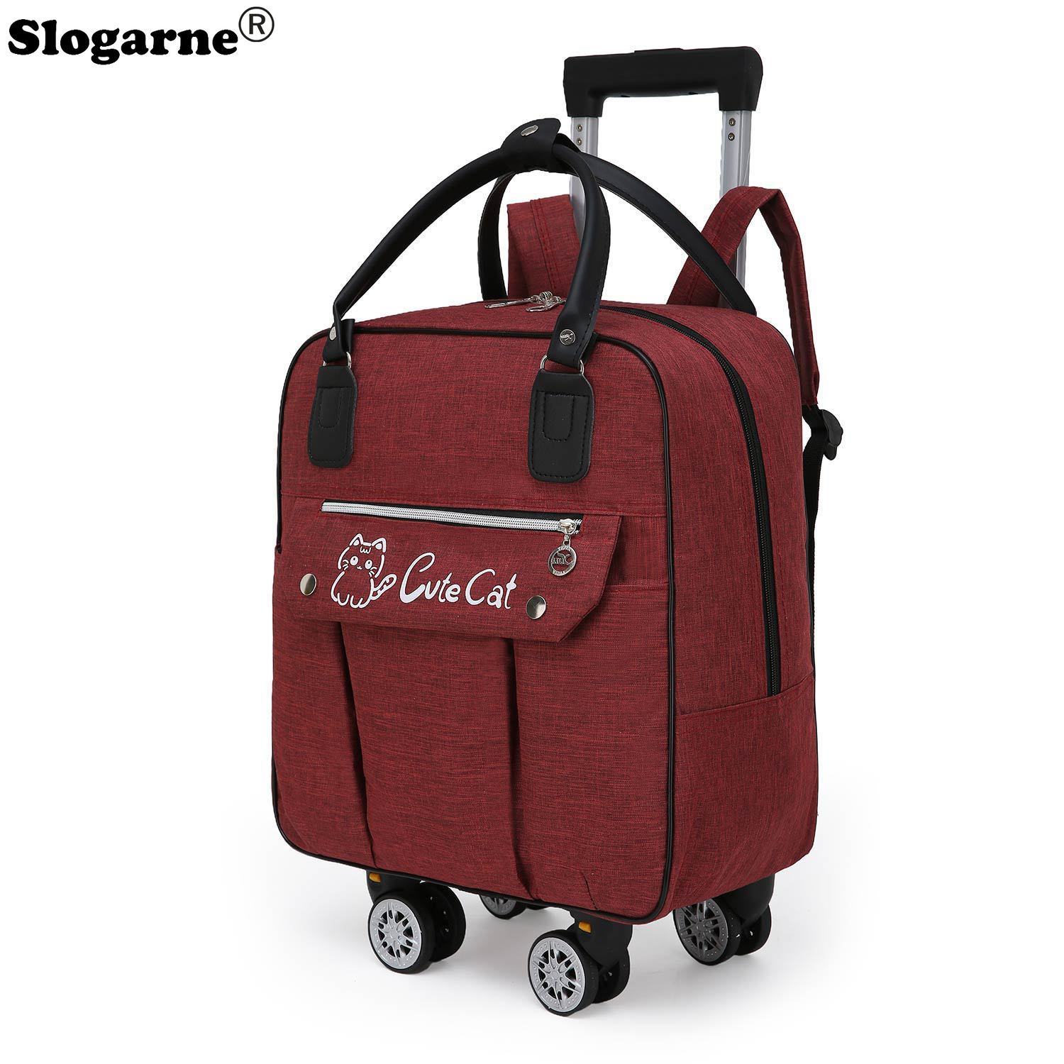 트롤리 대용량 여행 가방 바퀴 회 전자 수하물 휴대용  - Weekender Bag Duffle 리뷰 및 가격