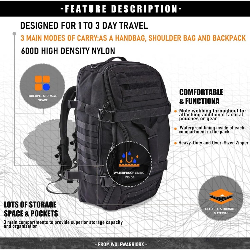 LQARMY 25L 45L 80L 스포츠 여행 가방 몰 - Weekender Bag Duffle 리뷰 및 가격