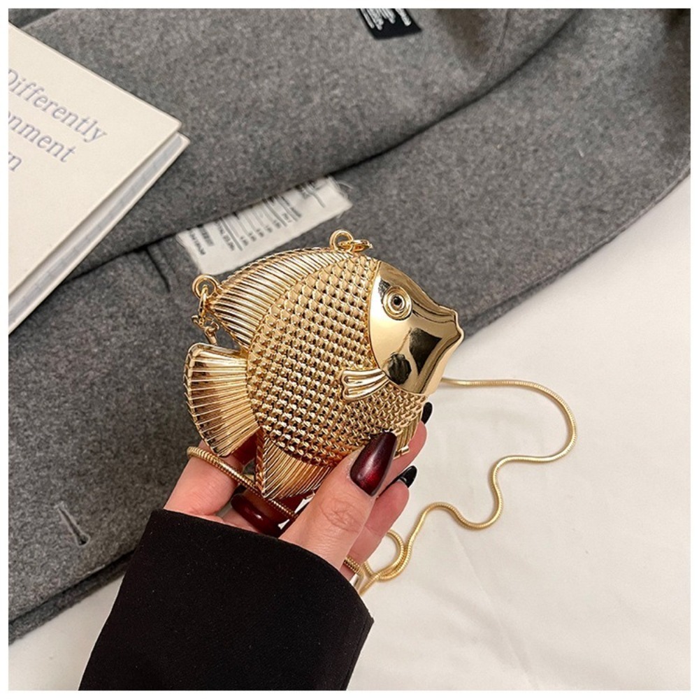 귀여운 작은 물고기 모양의 숄더 크로스백, 메탈 미니  - Mini Bag Evening Clutch 리뷰 및 가격