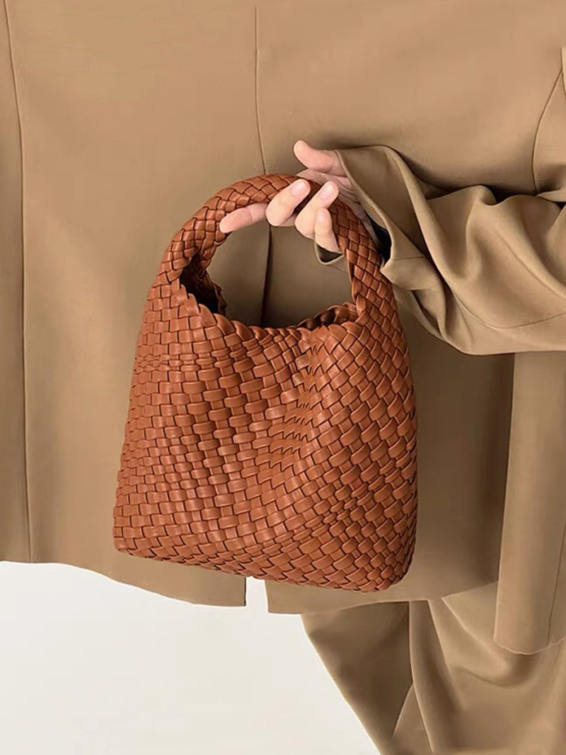 PU 스몰 사이즈 손으로 짠 버킷백 하이 퀄리티 여성용 - Luxury Bags Sales 리뷰 및 가격