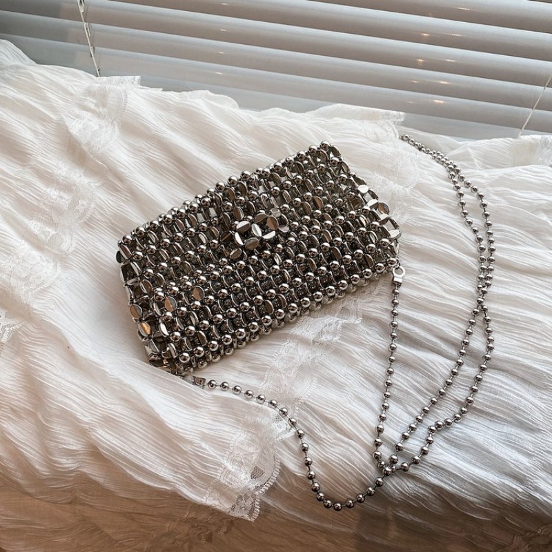 PU 고급스러운 느낌의 단색 이브닝 백, 홀로우 아웃  - Luxury Bags For Sale 리뷰 및 가격
