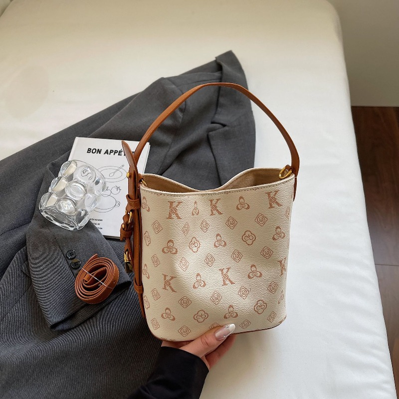 뉴 레트로 패션 프린트 버킷 레터 백, 프리미엄 텍스처 - Luxury Bags For Sale 리뷰 및 가격